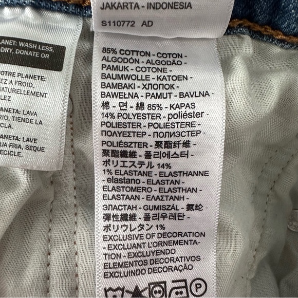 Levi's Wedgie Straight Leg Jeans Womens 32 Classic Button Fly Stretch Denim - Picture 7 of 10